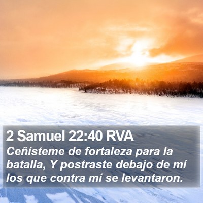 2 Samuel 22:40 RVA Bible Verse Image