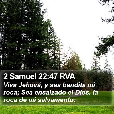 2 Samuel 22:47 RVA Bible Verse Image