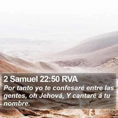 2 Samuel 22:50 RVA Bible Verse Image