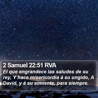 2 Samuel 22:51 RVA Bible Verse Image