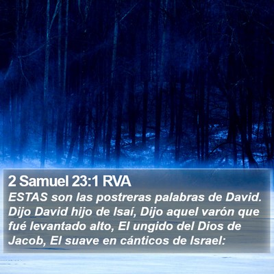 2 Samuel 23:1 RVA Bible Verse Image