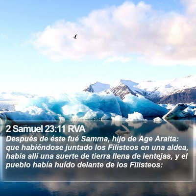 2 Samuel 23:11 RVA Bible Verse Image