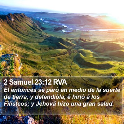 2 Samuel 23:12 RVA Bible Verse Image