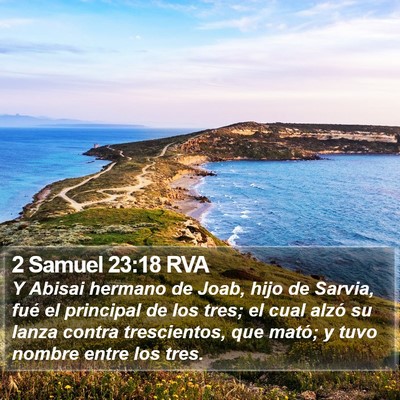 2 Samuel 23:18 RVA Bible Verse Image