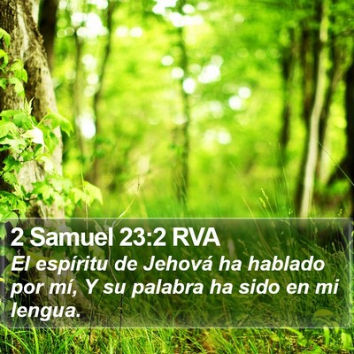 2 Samuel 23:2 RVA Bible Verse Image