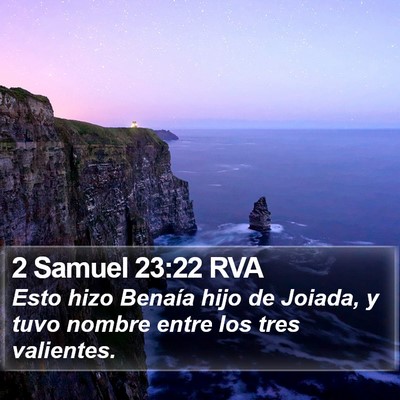 2 Samuel 23:22 RVA Bible Verse Image