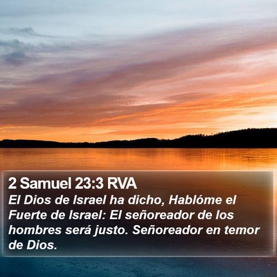 2 Samuel 23:3 RVA Bible Verse Image