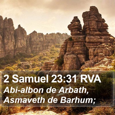 2 Samuel 23:31 RVA Bible Verse Image