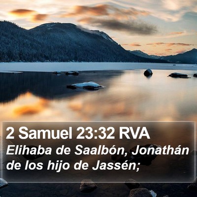 2 Samuel 23:32 RVA Bible Verse Image