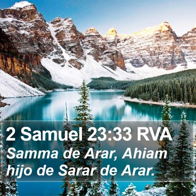 2 Samuel 23:33 RVA Bible Verse Image