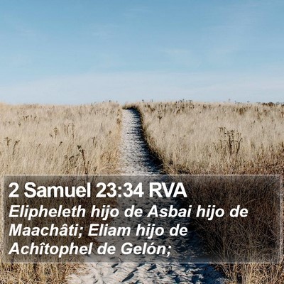 2 Samuel 23:34 RVA Bible Verse Image