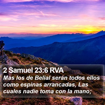 2 Samuel 23:6 RVA Bible Verse Image