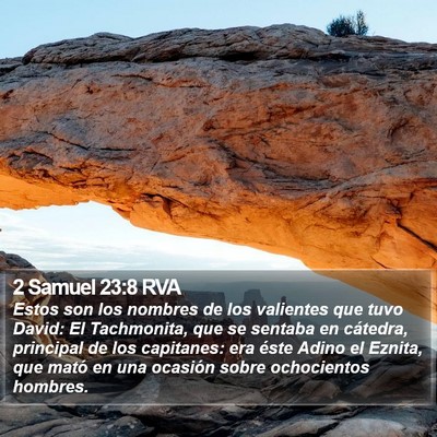 2 Samuel 23:8 RVA Bible Verse Image