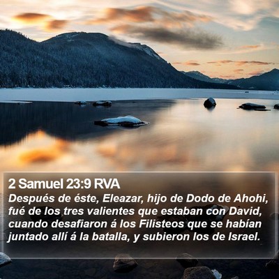 2 Samuel 23:9 RVA Bible Verse Image