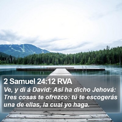 2 Samuel 24:12 RVA Bible Verse Image