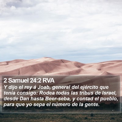 2 Samuel 24:2 RVA Bible Verse Image