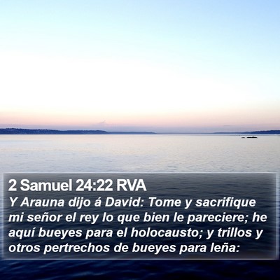 2 Samuel 24:22 RVA Bible Verse Image