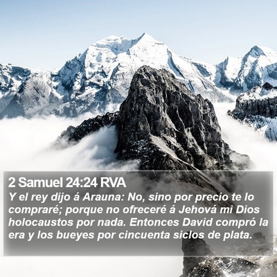 2 Samuel 24:24 RVA Bible Verse Image