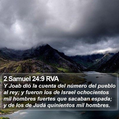 2 Samuel 24:9 RVA Bible Verse Image