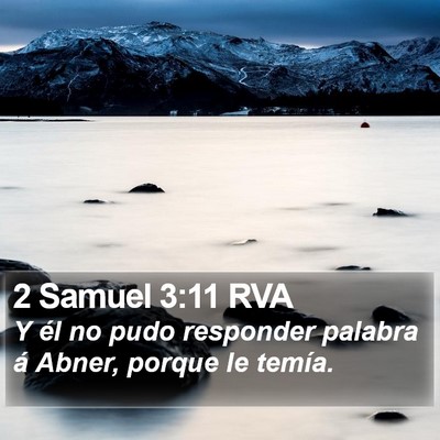 2 Samuel 3:11 RVA Bible Verse Image