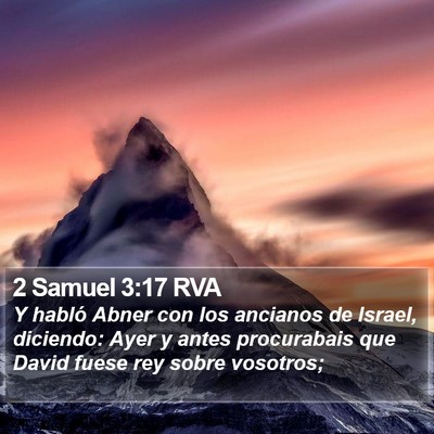 2 Samuel 3:17 RVA Bible Verse Image