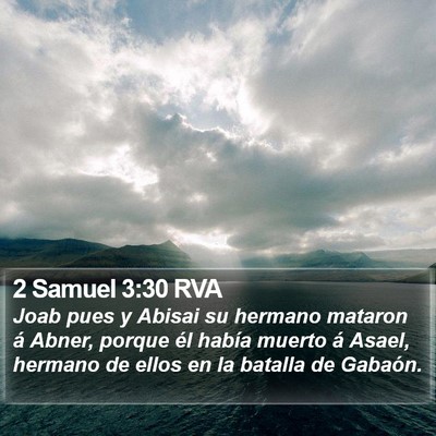 2 Samuel 3:30 RVA Bible Verse Image