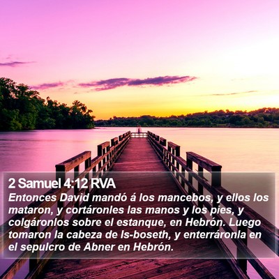 2 Samuel 4:12 RVA Bible Verse Image