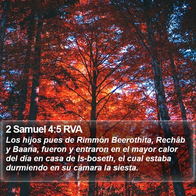2 Samuel 4:5 RVA Bible Verse Image