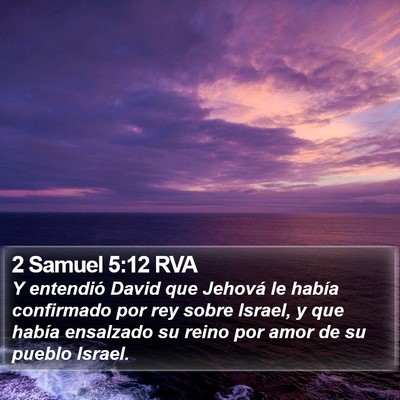 2 Samuel 5:12 RVA Bible Verse Image