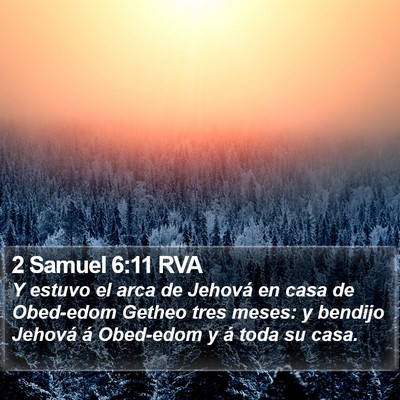 2 Samuel 6:11 RVA Bible Verse Image