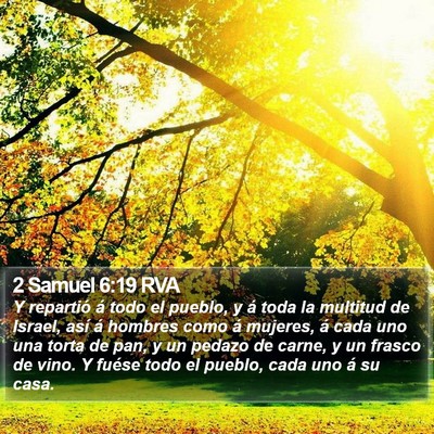 2 Samuel 6:19 RVA Bible Verse Image