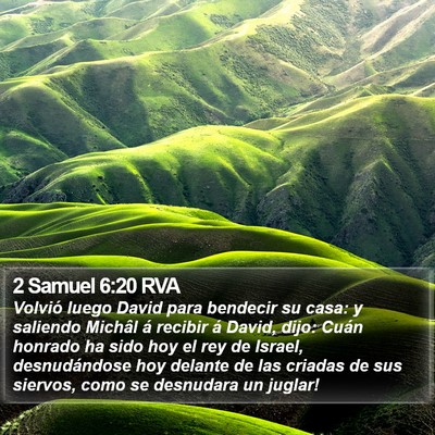 2 Samuel 6:20 RVA Bible Verse Image