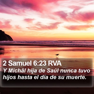 2 Samuel 6:23 RVA Bible Verse Image