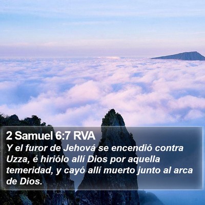 2 Samuel 6:7 RVA Bible Verse Image