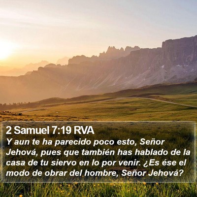 2 Samuel 7:19 RVA Bible Verse Image