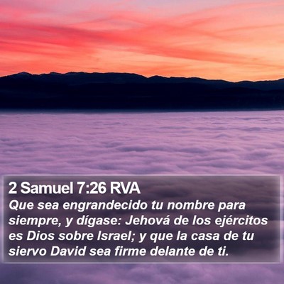 2 Samuel 7:26 RVA Bible Verse Image