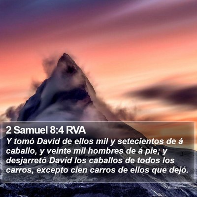 2 Samuel 8:4 RVA Bible Verse Image