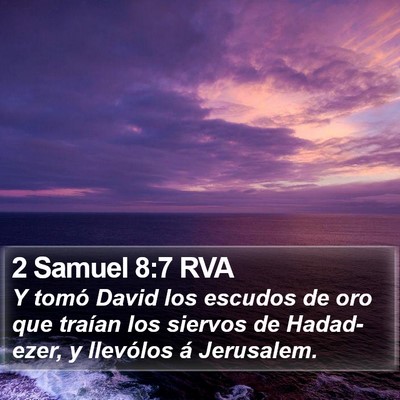 2 Samuel 8:7 RVA Bible Verse Image