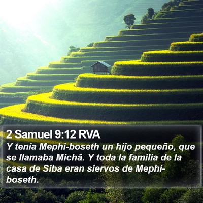 2 Samuel 9:12 RVA Bible Verse Image