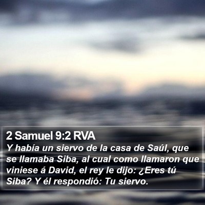 2 Samuel 9:2 RVA Bible Verse Image