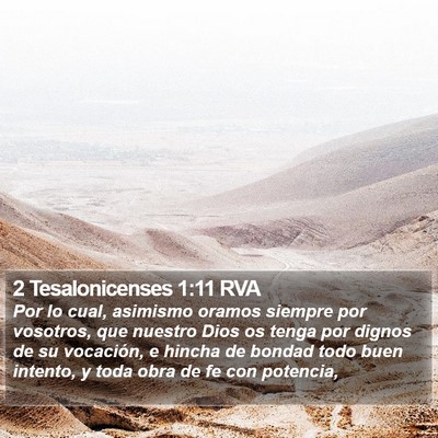 2 Tesalonicenses 1:11 RVA Bible Verse Image