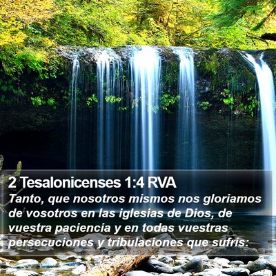 2 Tesalonicenses 1:4 RVA Bible Verse Image