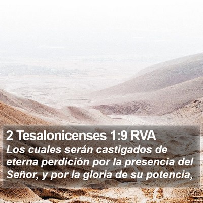 2 Tesalonicenses 1:9 RVA Bible Verse Image