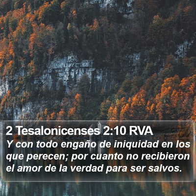 2 Tesalonicenses 2:10 RVA Bible Verse Image