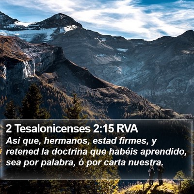2 Tesalonicenses 2:15 RVA Bible Verse Image