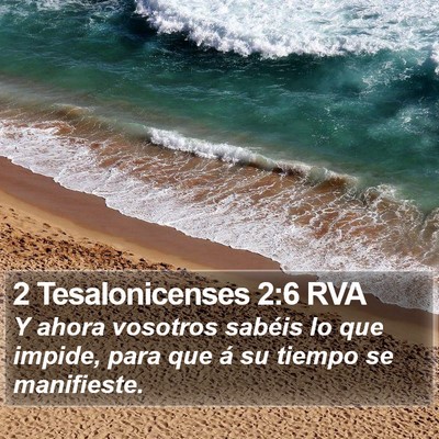 2 Tesalonicenses 2:6 RVA Bible Verse Image
