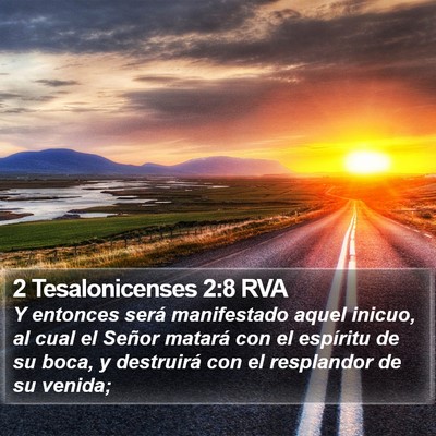 2 Tesalonicenses 2:8 RVA Bible Verse Image