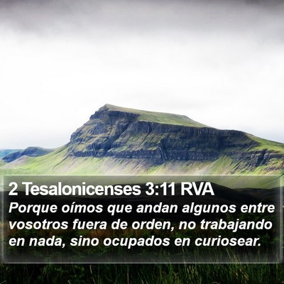 2 Tesalonicenses 3:11 RVA Bible Verse Image