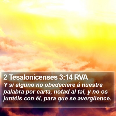 2 Tesalonicenses 3:14 RVA Bible Verse Image
