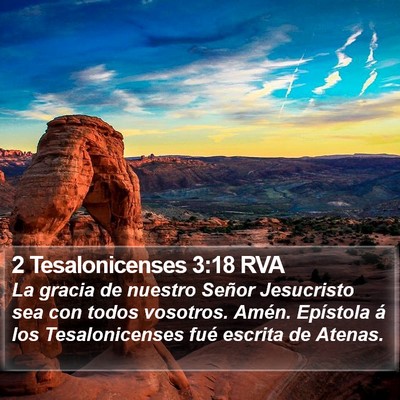 2 Tesalonicenses 3:18 RVA Bible Verse Image